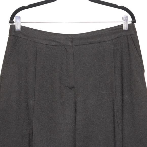 KOTON Arzu Sabanci Wide Leg Black Pants Size EU 42 Large - Picture 3 of 13